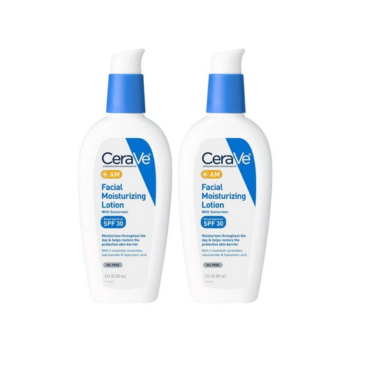 CeraVe AM Facial Moisturizing Lotion SPF 30 – Oil-Free Face Moisturizer with Sunscreen – Non-Comedogenic – 3oz/89ml
