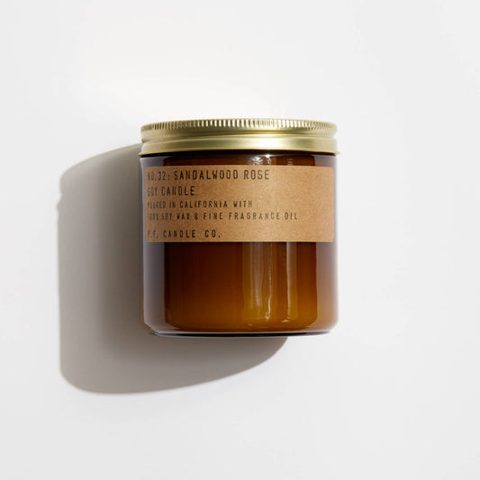 P.F. Candle Co.: Sandalwood Rose Soy Candle