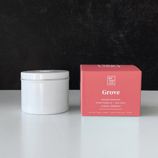 Grove Candle Scented Candles Botanica 5.5 oz. Travel Tin