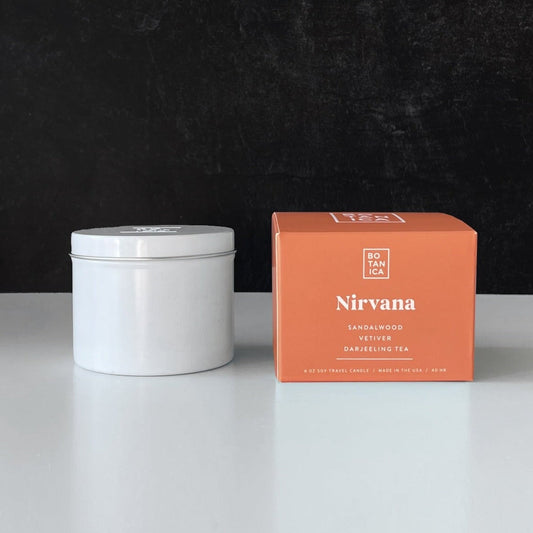 Nirvana Candle Scented Candles Botanica 5.5 oz. Travel Tin