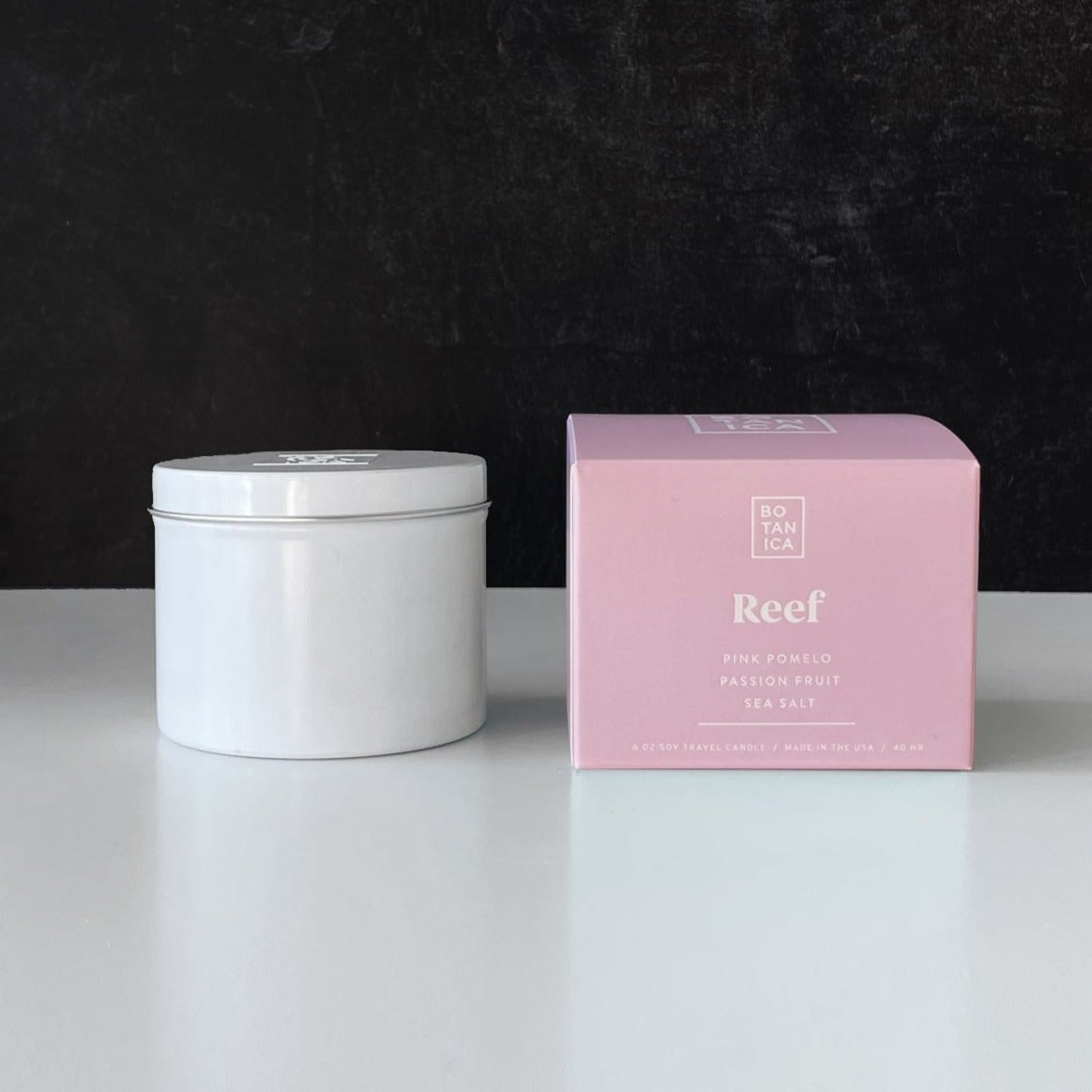 Reef Candle Scented Candles Botanica 5.5 oz. Travel Tin