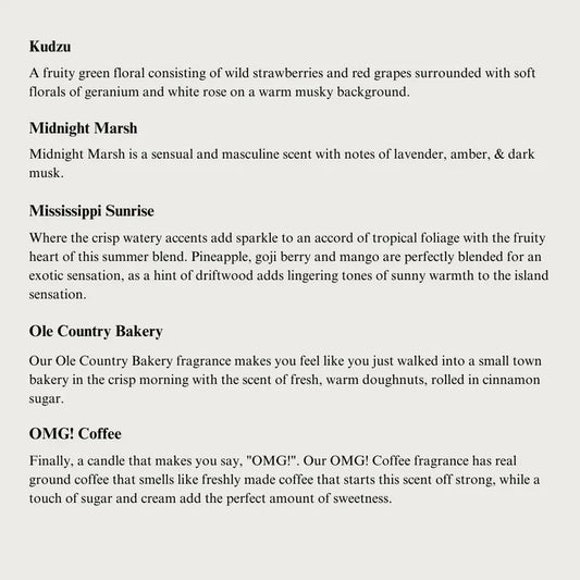 3 Wick Glass Jar Candle - Mississippi Candle Company