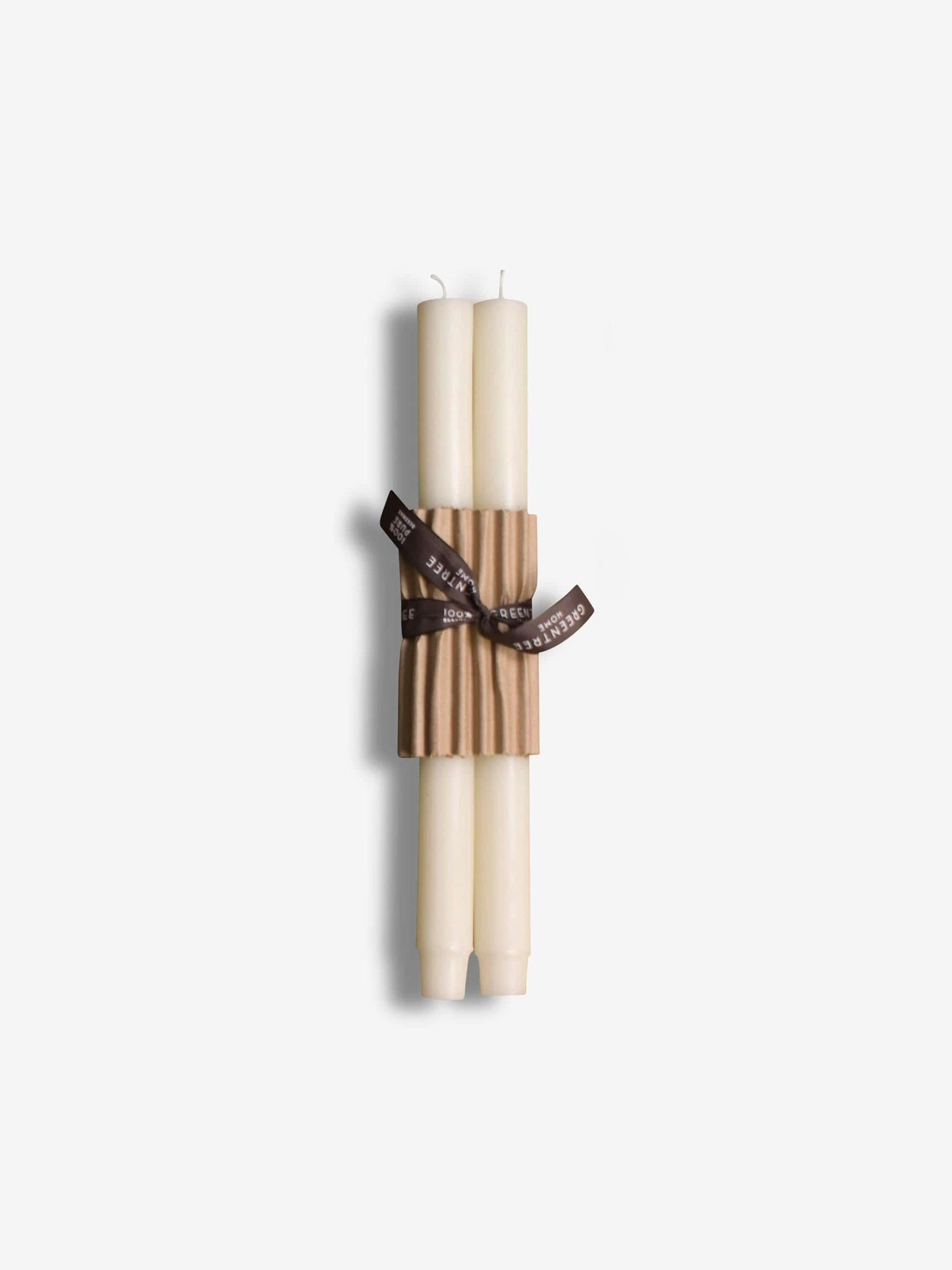 Greentree Home Pair of 12" Church Taper Candles by Greentree Home Home Accessories New Candles and Home Fragrance Cream