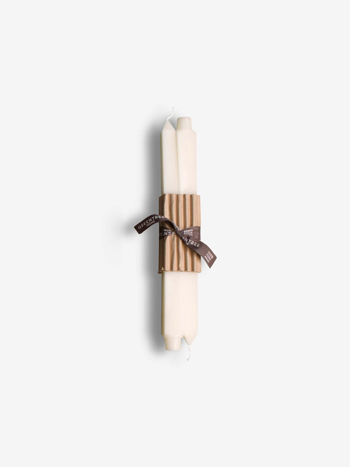 Greentree Home Pair of 12" Square Taper Candles by Greentree Home Home Accessories New Candles and Home Fragrance Cream