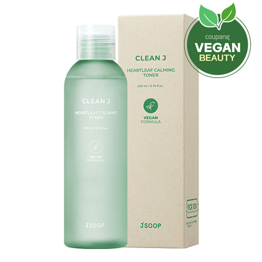 J-Sup Clean J Vegan Hoseongcho Soothing Toner, 1ea, 200ml