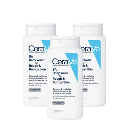 Cerave Body Wash With Salicylic Acid - Fragrance Free Body Wash To Exfoliate Rough & Bumpy Skin 10oz/296ml