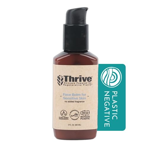 Thrive Natural Care All Natural Face Cream for Sensitive Skin - Facial Moisturizer Restores, Protects Skin & Helps Soothe Irritation, Face Lotion for Women & Men with Natural & Organic Ingredients