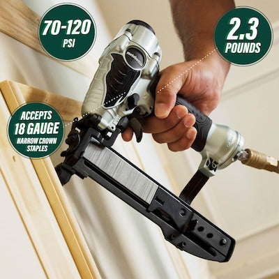 Metabo HPT 18-Gauge 1/4-in Narrow Crown Finish Pneumatic Stapler - $70