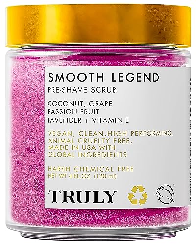 Truly Beauty Pre-Shave Exfoliator for Bikini Area - Ingrown Hair Treatment and Body Scrub - Bikini Exfoliating Scrub - 4 OZ