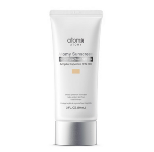 Atomy Sunscreen Beige Spectrum SPF 50+ UVA UVB Reflect Scatter Smooth 2 floz NEW