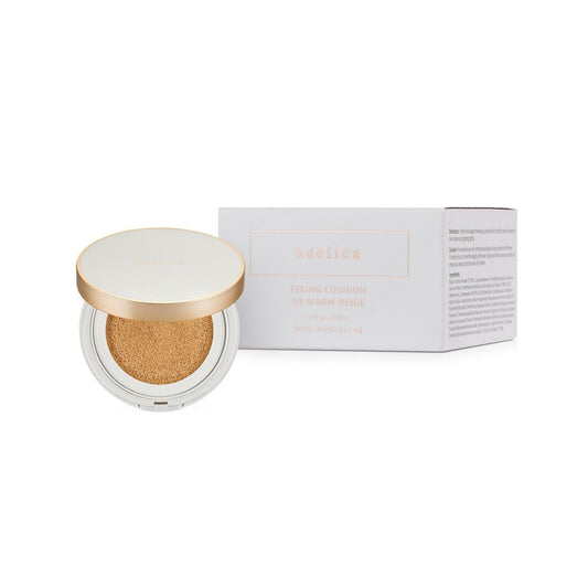 Atomy adelica Fixing Cushion 03 Warm Beige Lightly Fixed Perfect Fit 0.4oz NEW