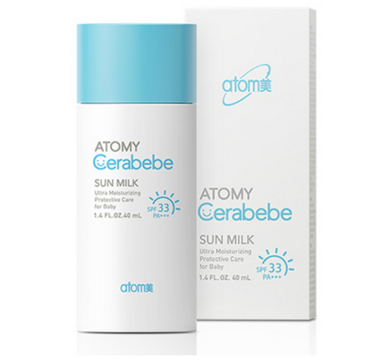 Atomy Cerabebe Sun Milk Ultra Moisturizing Protective Care Baby 1.4 fl.oz NEW