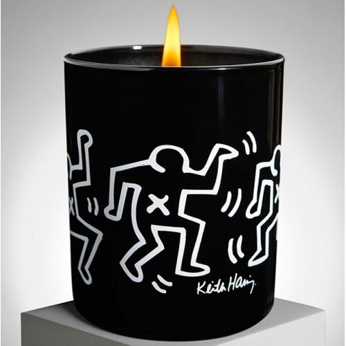Keith Haring Candles by Ligne Blanche Paris Candles Ligne Blanche Black/White Drawing