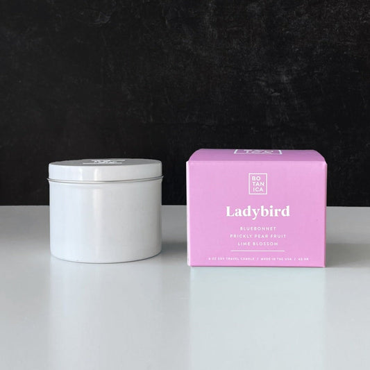 Ladybird Candle Scented Candles Botanica 5.5 oz. Travel Tin