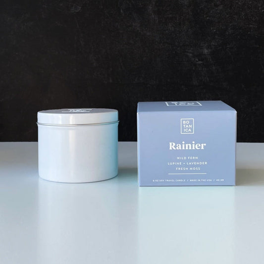 Rainier Candle Scented Candles Botanica 5.5 oz. Travel Tin