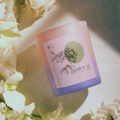 Personalized Month Candle Birthday Flowers Candle Home Decorative Gifts