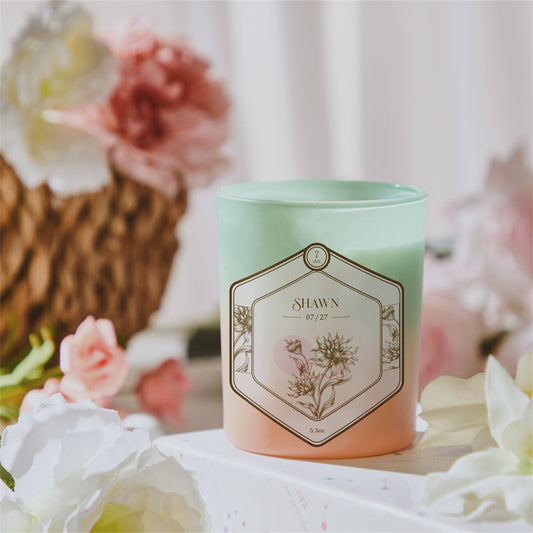 Personalized Birthday Flowers Candle Month Candle Home Decorative Gifts