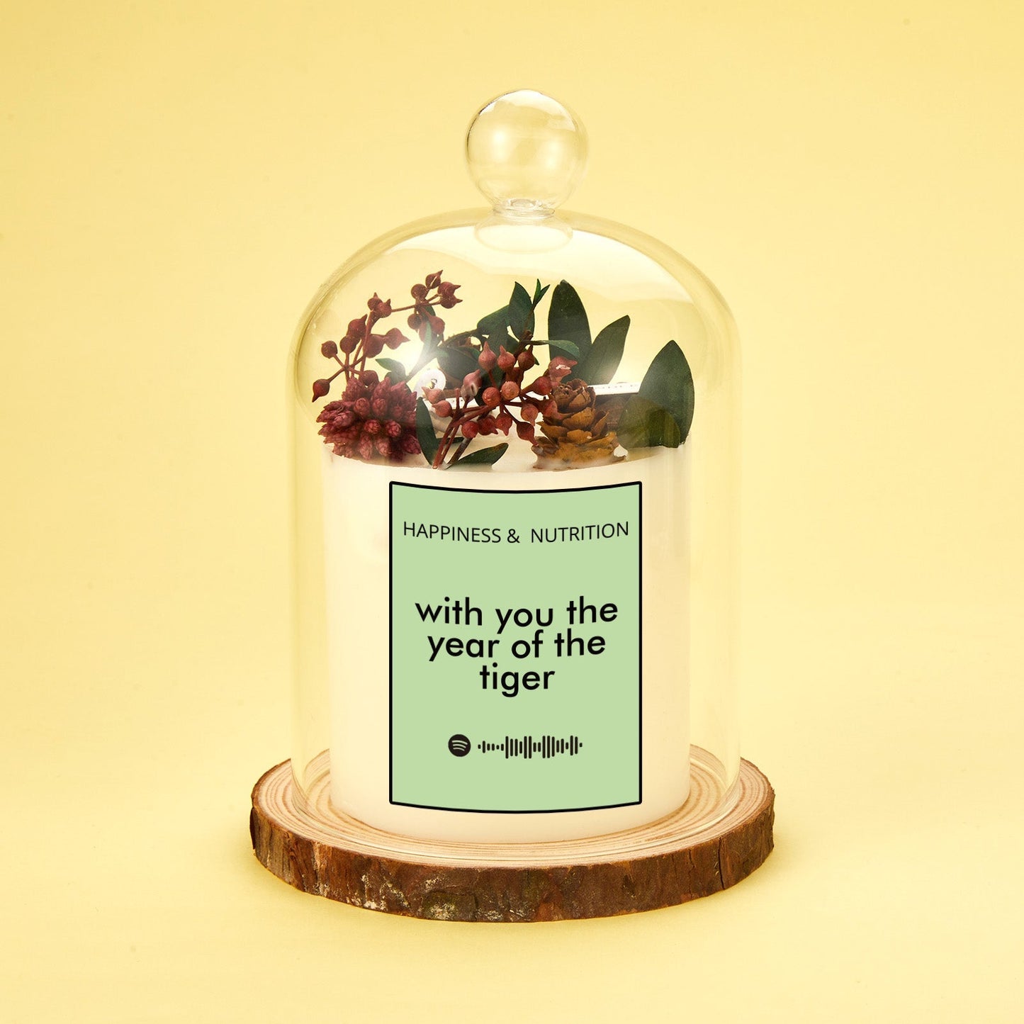 Personalized Spotify Aromatherapy Glass Candles Home Decorative for Friends