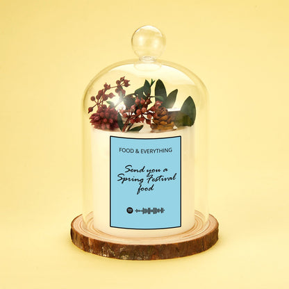 Personalized Spotify Aromatherapy Glass Candles Home Decorative for Friends