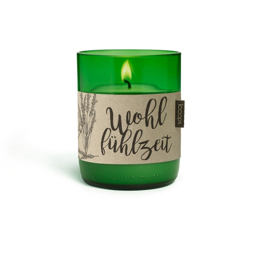 "Feel Good Time" Looops Natural Scented Candle: Lavender and Juniper Berry