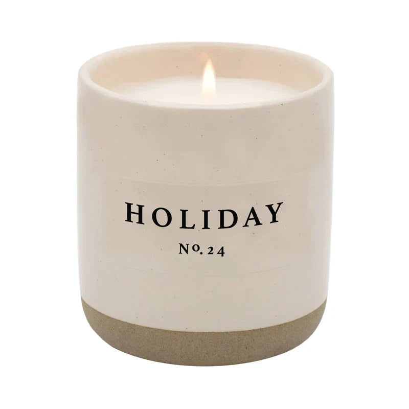 Holiday Soy Candle | Stoneware  Candle Jar