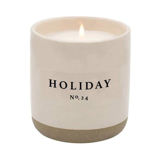 Holiday Soy Candle | Stoneware  Candle Jar