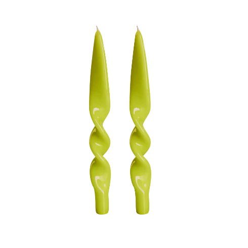 Lacquer Twist Candle Pair-Bespoke Designs
