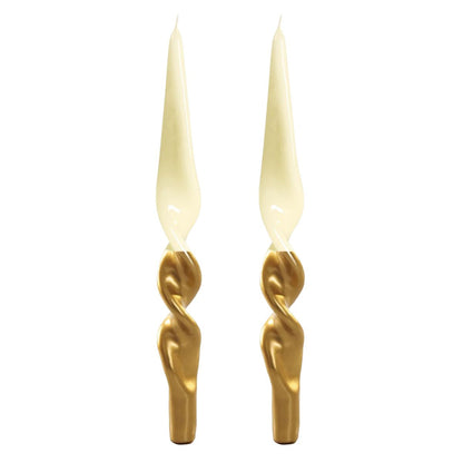 Lacquer Twist Candle Pair-Bespoke Designs