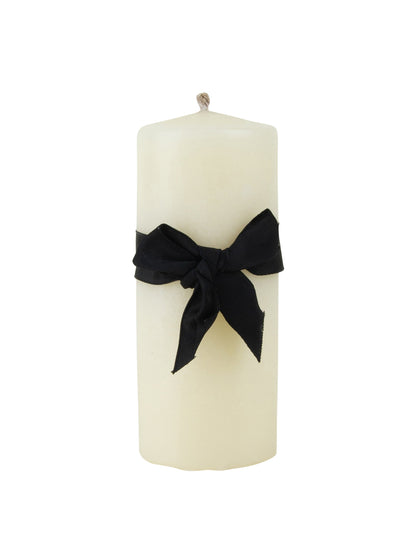 MATCH Pewter Beeswax Smooth Pillar Candle 3 x 7 Inch Diameter Weston Table