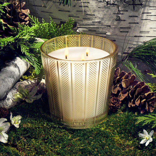 Lifestyle Photo of Nest New York Birchwood Pine 3-Wick Candle