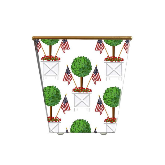 Patriotic Citronella Cachepot Candle