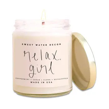 Relaxation Soy Candle | White Jar Candle