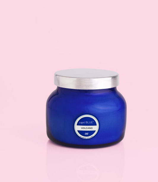 Volcano Blue Petite Jar, 8 oz