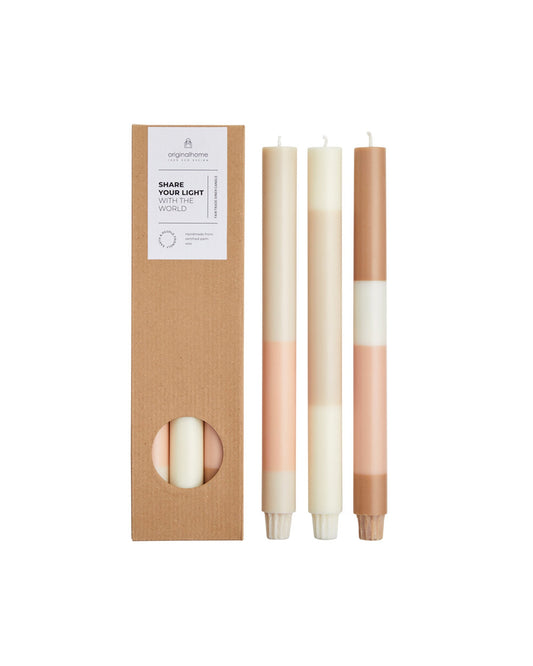 Layered Candles in Pink