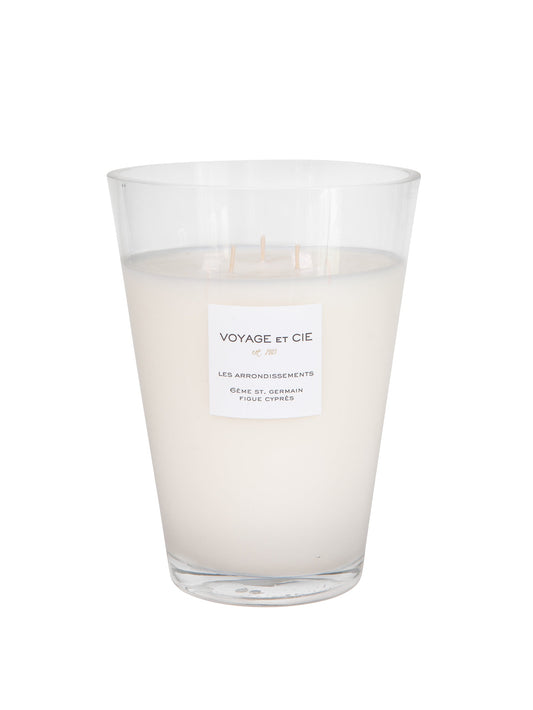 Voyage et Cie 5Ème Quartier Latin Santal Épicer 8" French Cut Vase Weston Table