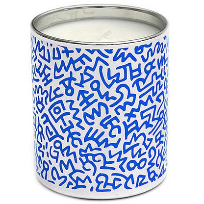 Keith Haring Candles by Ligne Blanche Paris Candles Ligne Blanche Blue Chrome