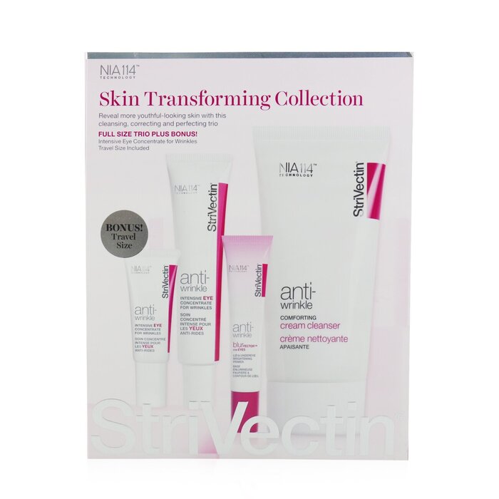STRIVECTIN - Skin Transforming Collection (Full Size Trio):  Cleanser 150ml + Eye Concentrate (30ml+7ml) + Eyes Primer 10ml
