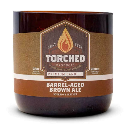 Torched Candles Barrel-Aged Brown Ale Torched Beer Growler Candles