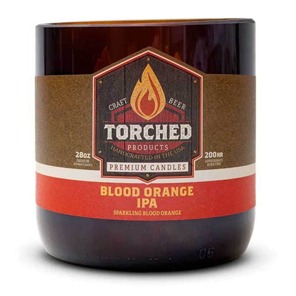 Torched Candles Blood Orange IPA Torched Beer Growler Candles