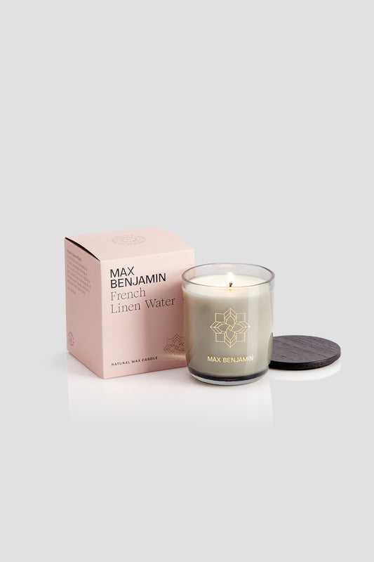 French Linen Water Natural Wax Candle