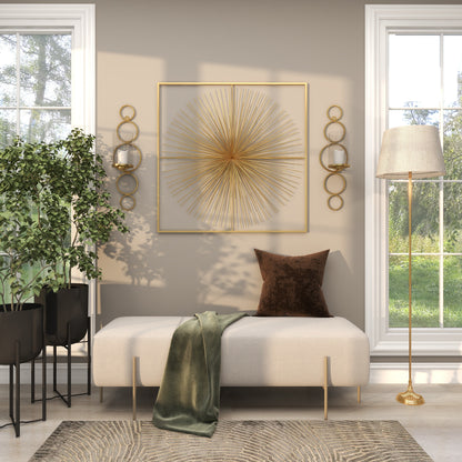 Metal Single Candle Wall Sconce
