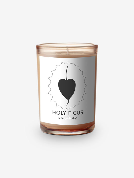 D.S. & Durga Holy Ficus Candle by D.S. & Durga Home Accessories New Candles and Home Fragrance 4" H x 2.75" Diameter / Natural / Wax