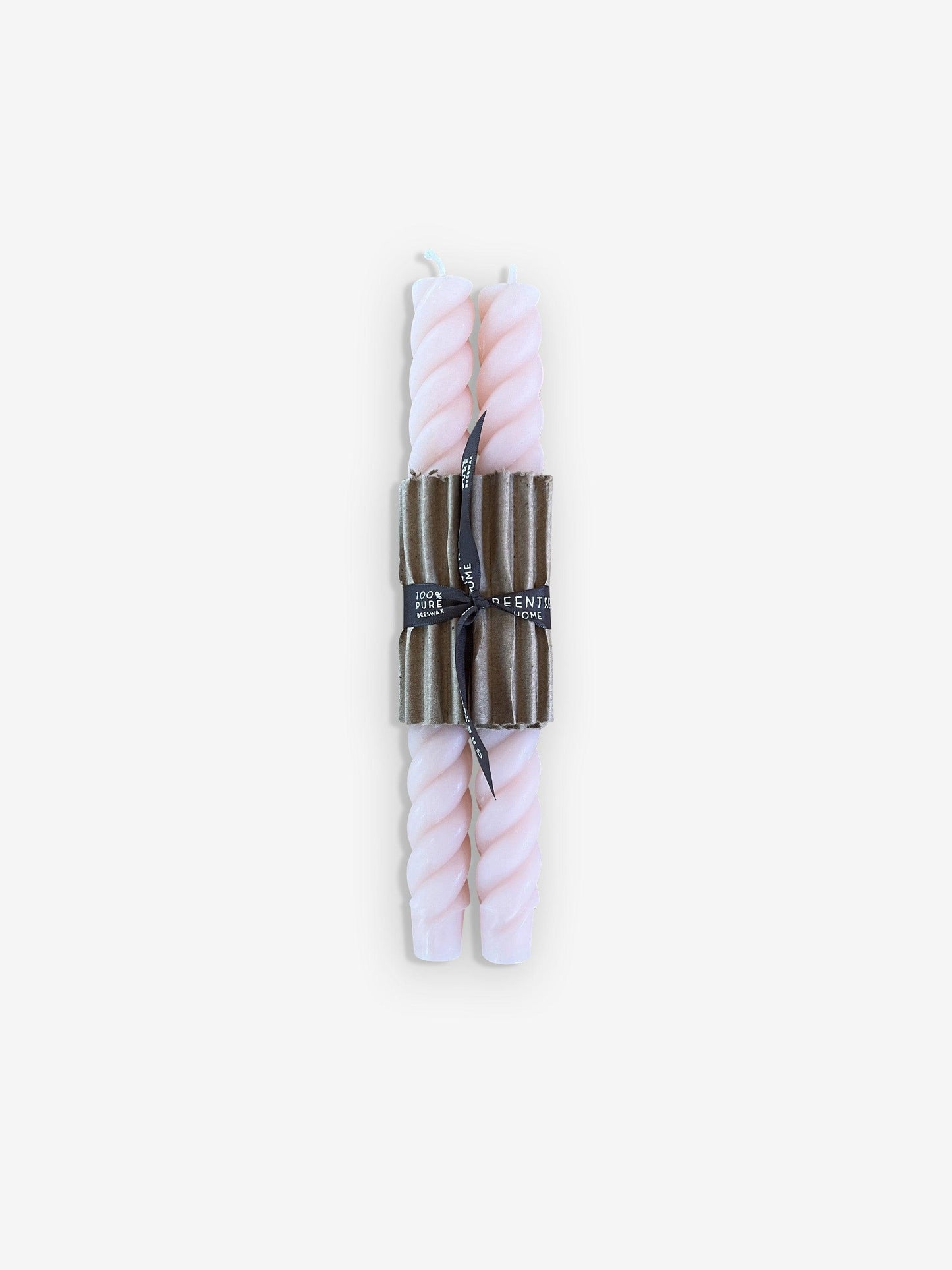 Pair of 10" Rope Taper Candles by Greentree Home - MONC XIII