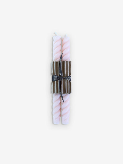Pair of 10" Rope Taper Candles by Greentree Home - MONC XIII