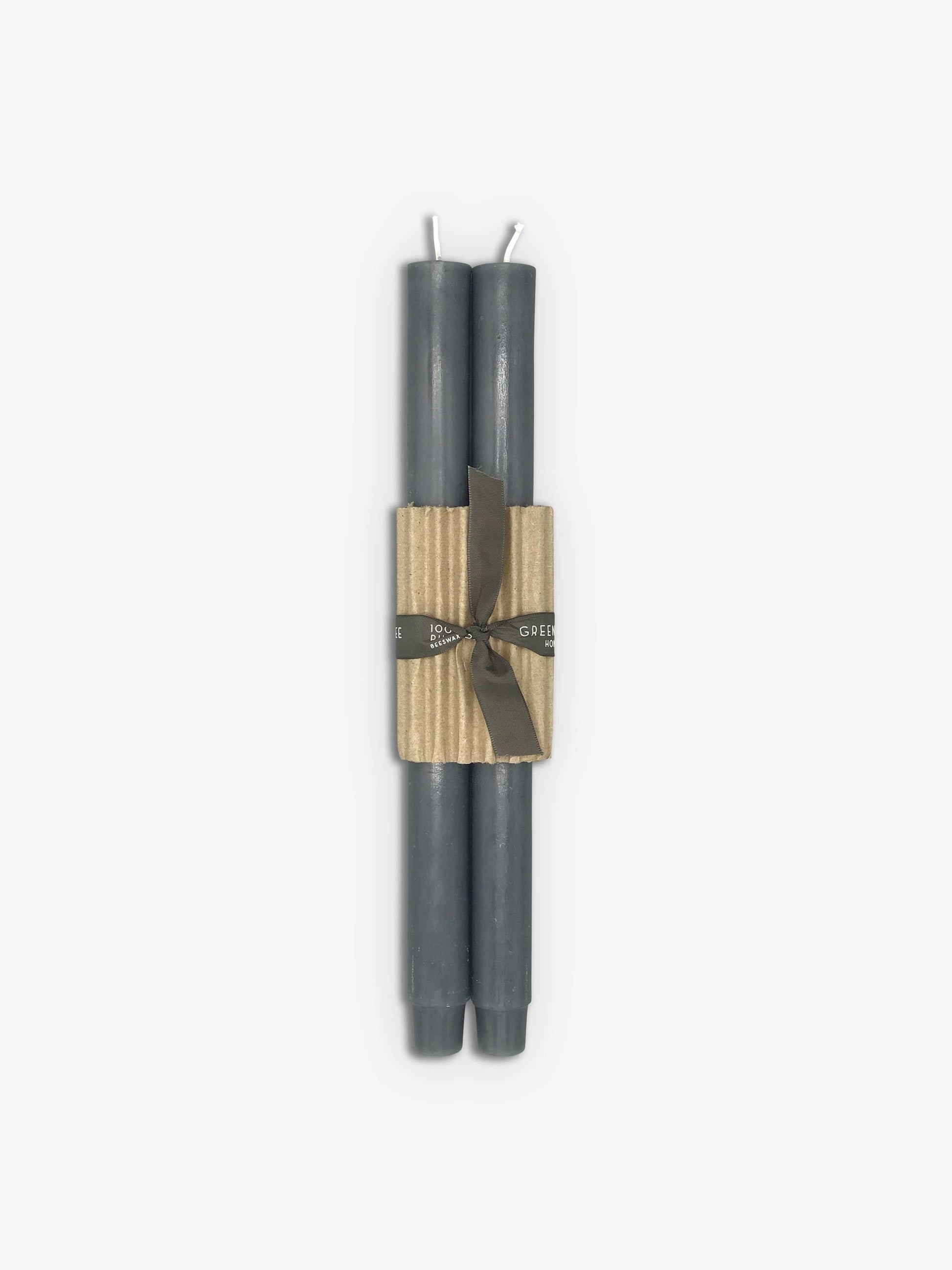 Greentree Home Pair of 12" Church Taper Candles by Greentree Home Home Accessories New Candles and Home Fragrance Grey