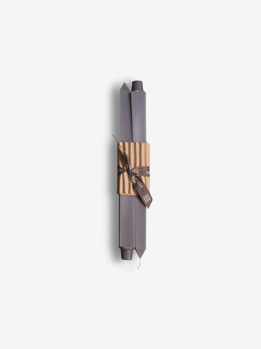 Greentree Home Pair of 12" Square Taper Candles by Greentree Home Home Accessories New Candles and Home Fragrance Grey