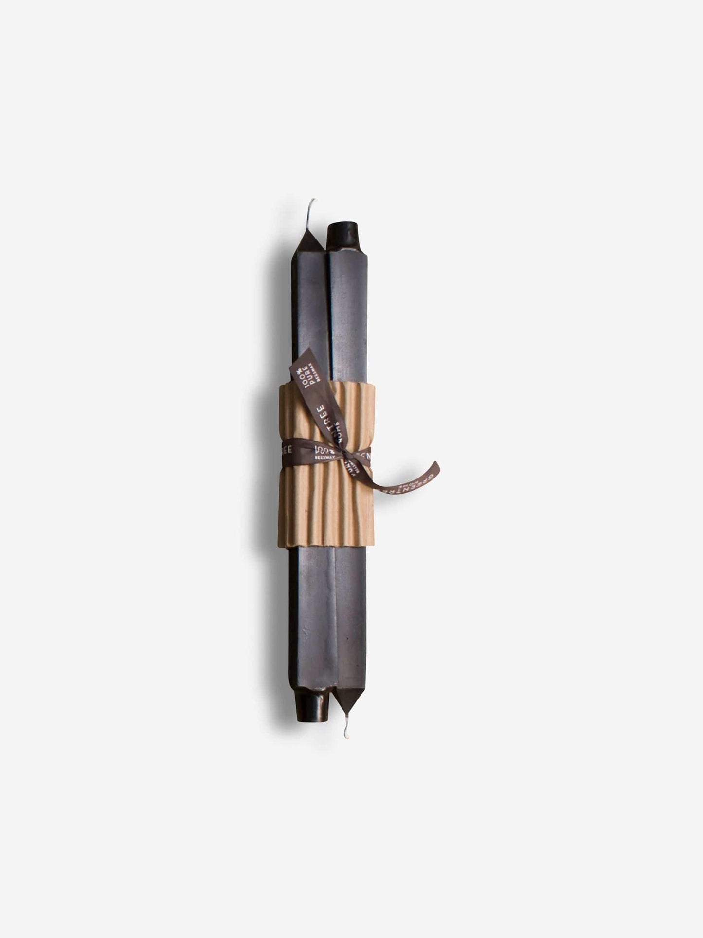 Greentree Home Pair of 12" Square Taper Candles by Greentree Home Home Accessories New Candles and Home Fragrance Black