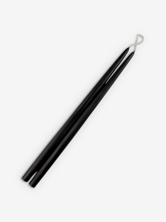 Creative Candles Pair of 15' Tapered Candles by Creative Candles Home Accessories New Candles and Home Fragrance Black