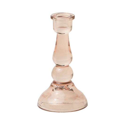 {Paddywax} Tall Glass Taper Candle Holder :: Pink