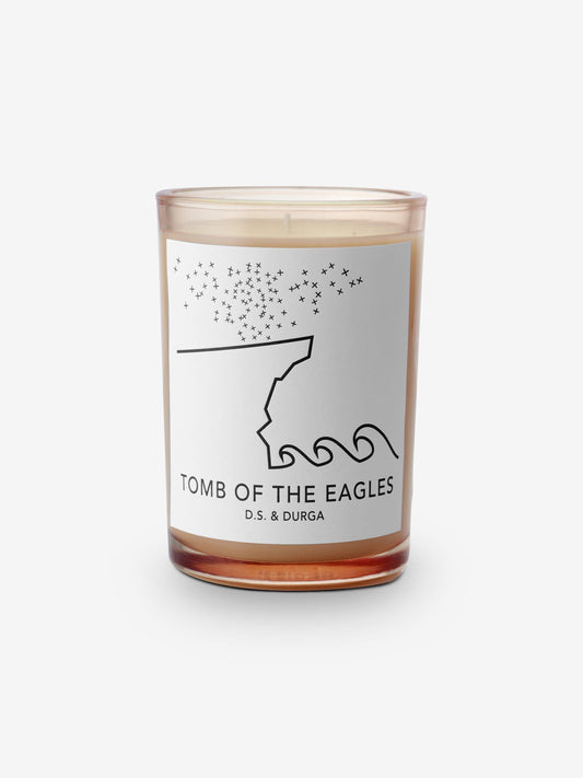 D.S. & Durga Tomb of the Eagle Candle by D.S. & Durga Home Accessories New Candles and Home Fragrance 4" H x 2.75" Diameter / Natural / Wax